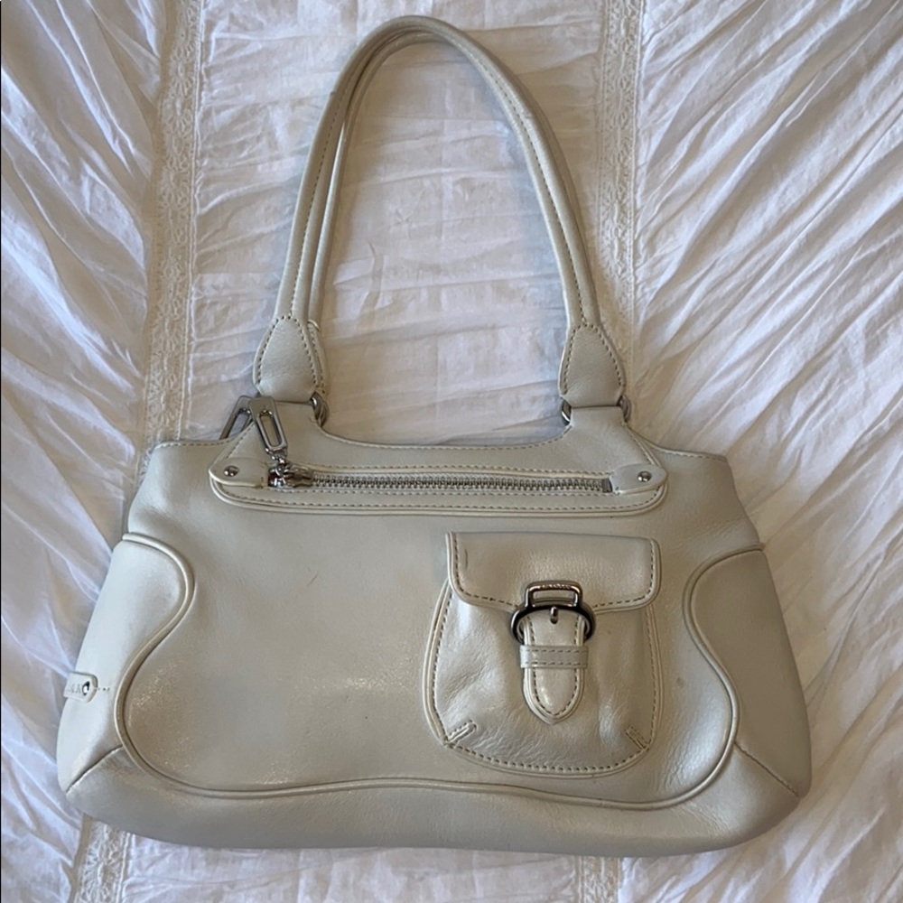 Cole Haan White Leather Purse